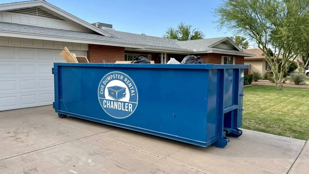 CHR Dumpster Rental crew and fleet in Chandler